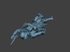 german soldier ww2 killed2 g6 Model do druku 3D