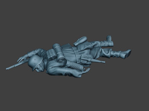 german soldier ww2 killed2 g6 Model do druku 3D
