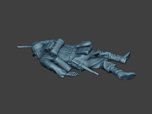 german soldier ww2 killed2 g6 Model do druku 3D