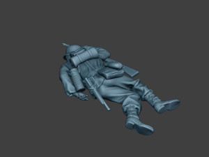 german soldier ww2 killed2 g6 Model do druku 3D