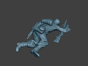 german soldier ww2 killed2 g6 Model do druku 3D