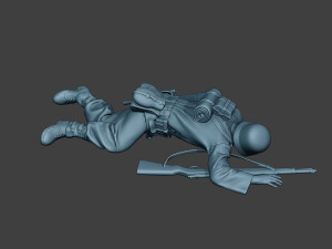 german soldier ww2 killed2 g6 Model do druku 3D