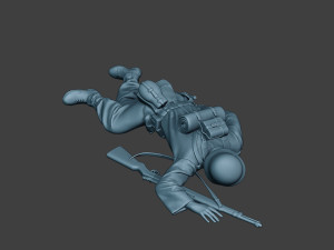 german soldier ww2 killed2 g6 Model do druku 3D