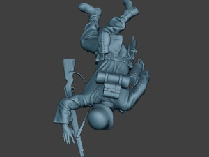 german soldier ww2 killed2 g6 Model do druku 3D