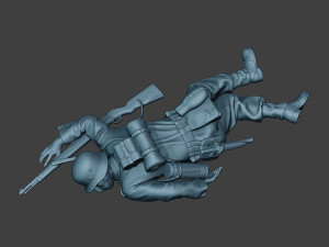 german soldier ww2 killed2 g6 Model do druku 3D