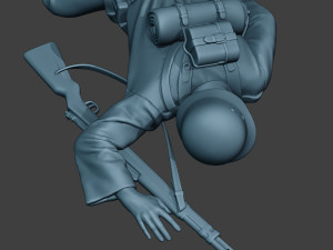 german soldier ww2 killed2 g6 Model do druku 3D