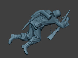 german soldier ww2 killed2 g6 Model do druku 3D
