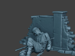 german soldier ww2 killed3 g6 3D-printmodel