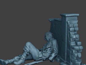 german soldier ww2 killed3 g6 3D-printmodel