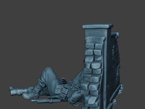 german soldier ww2 killed3 g6 3D-printmodel