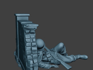 german soldier ww2 killed3 g6 3D-printmodel