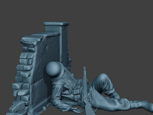 german soldier ww2 killed3 g6 3D-printmodel
