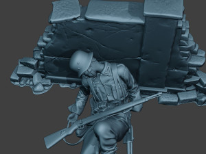german soldier ww2 killed3 g6 3D-printmodel