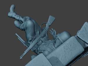 german soldier ww2 killed3 g6 3D-printmodel