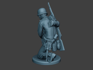 german soldier ww2 praying g6 3D 프린트 모델