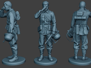 german soldier ww2 crying g6 3Dプリントモデル