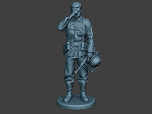 german soldier ww2 crying g6 3Dプリントモデル