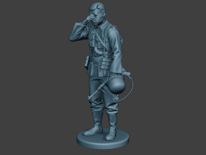 german soldier ww2 crying g6 3Dプリントモデル