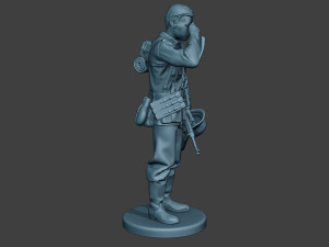 german soldier ww2 crying g6 3Dプリントモデル