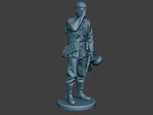 german soldier ww2 crying g6 3Dプリントモデル