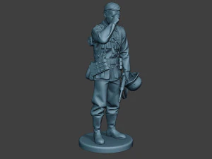 german soldier ww2 crying g6 3D Print Model