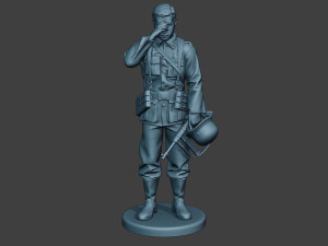 german soldier ww2 crying g6 3Dプリントモデル