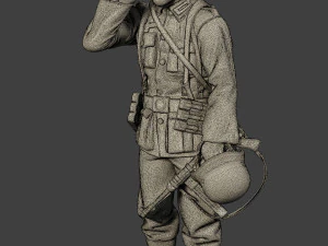 german soldier ww2 crying g6 3D Print Model