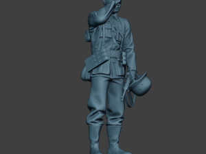 german soldier ww2 crying g6 3Dプリントモデル