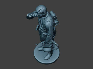 german soldier ww2 crying g6 3D Print Model