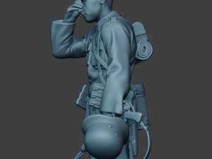 german soldier ww2 crying g6 3Dプリントモデル