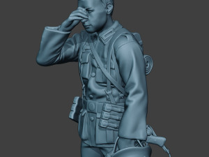 german soldier ww2 crying g6 3Dプリントモデル