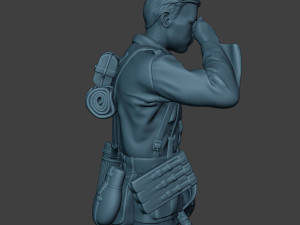 german soldier ww2 crying g6 3Dプリントモデル