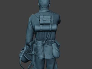 german soldier ww2 crying g6 3Dプリントモデル