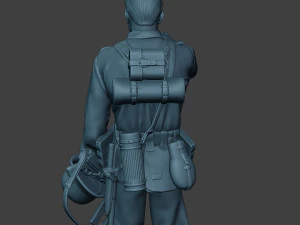 german soldier ww2 crying g6 3D Print Model