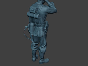 german soldier ww2 crying g6 3Dプリントモデル