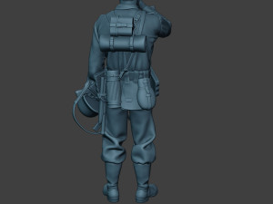 german soldier ww2 crying g6 3Dプリントモデル