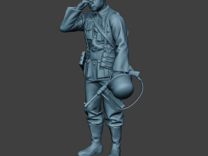 german soldier ww2 crying g6 3Dプリントモデル