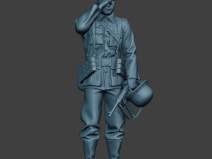 german soldier ww2 crying g6 3Dプリントモデル