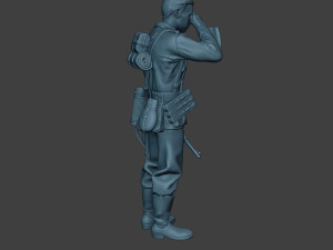 german soldier ww2 crying g6 3Dプリントモデル