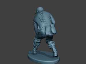 german soldier ww2 digging g6 Modello di stampa 3D