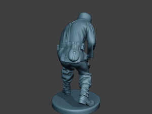german soldier ww2 digging g6 Modello di stampa 3D