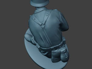 german soldier ww2 digging g6 Modello di stampa 3D