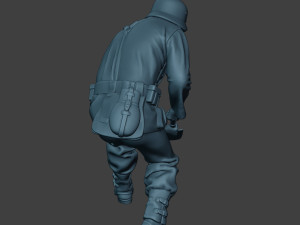 german soldier ww2 digging g6 Modello di stampa 3D