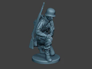 german soldier ww2 praying g6 3D Print Model