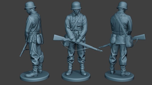 german soldier ww2 praying2 g6 Modèles 3D en vedette .c4d .max .obj .3ds .fbx .stl .blend 