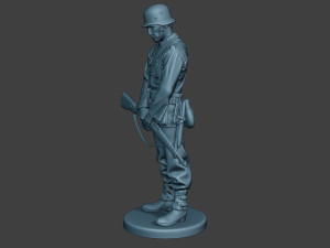 german soldier ww2 praying2 g6 Modèles 3D en vedette