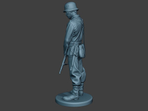 german soldier ww2 praying2 g6 Modèles 3D en vedette
