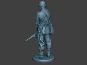 german soldier ww2 praying2 g6 Modèles 3D en vedette