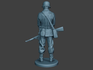 german soldier ww2 praying2 g6 Modèles 3D en vedette