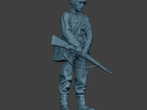 german soldier ww2 praying2 g6 Modèles 3D en vedette